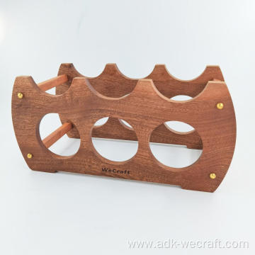 Multi Function Wooden Wine Display Rack With Holders